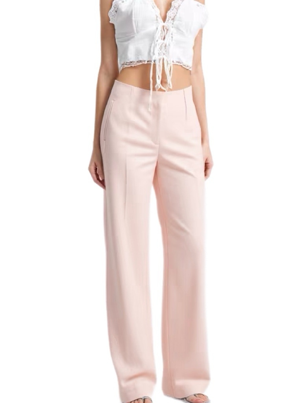 Calvin Klein NWT Pink Blush Straight Leg Pants Size Medium